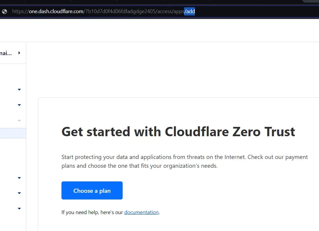 include /add at the end of URL