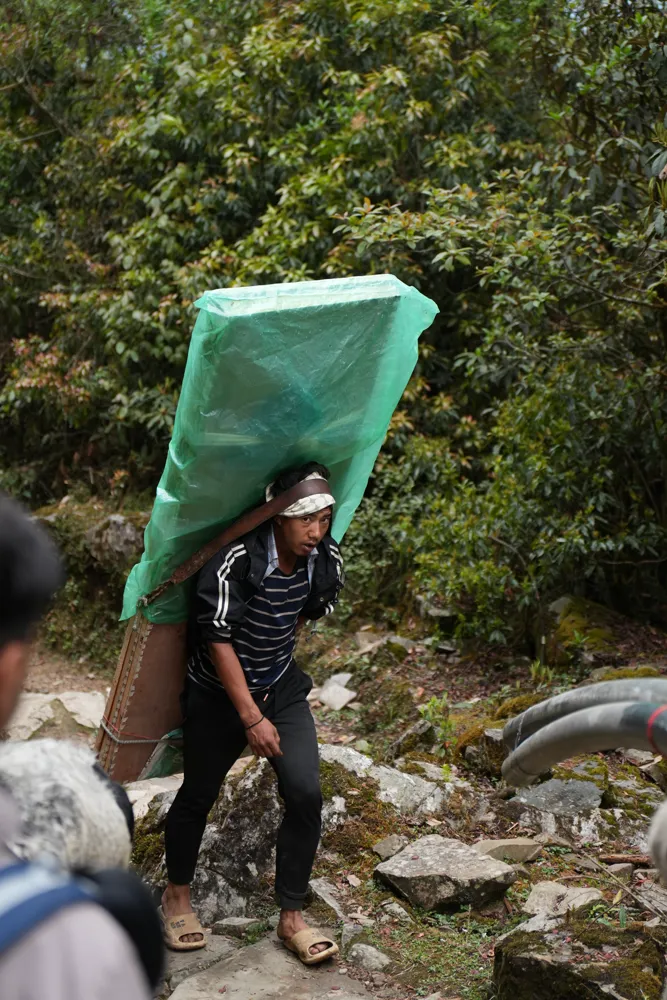 the porter's load - panch pokhari trail