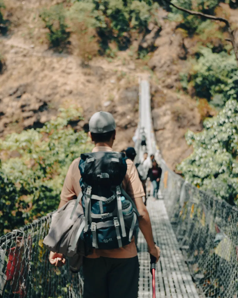 crossing - suspension bridge